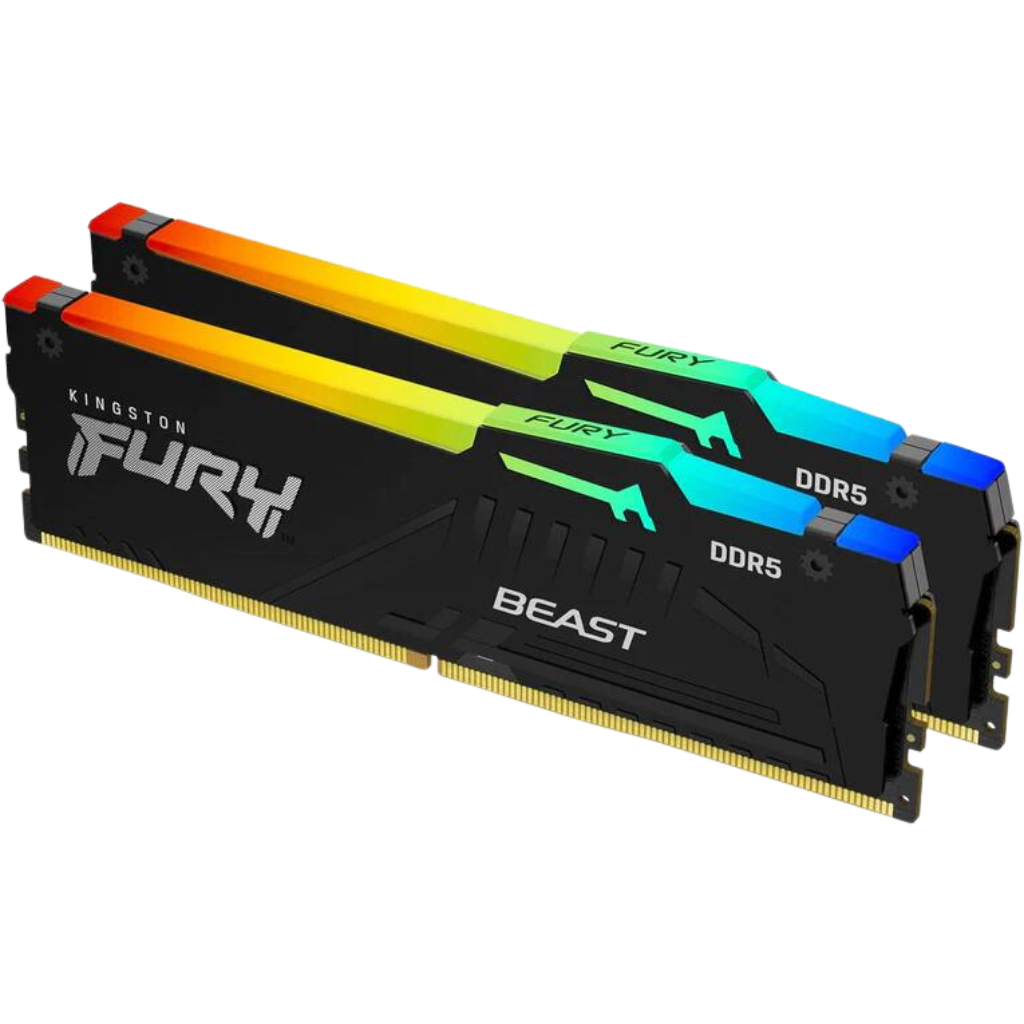 Kingston FURY Beast RGB 32 GB (2 x 16 GB) DDR5-5600 CL36 Memory