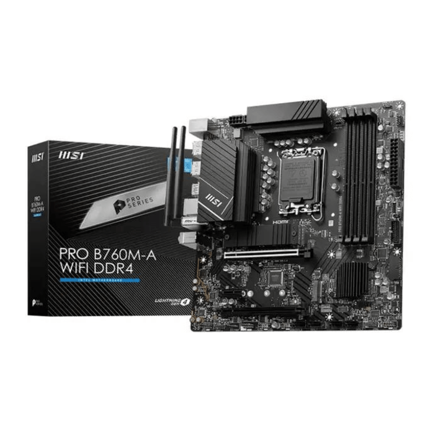 MSI PRO B760M-A WIFI DDR4 Micro ATX LGA1700