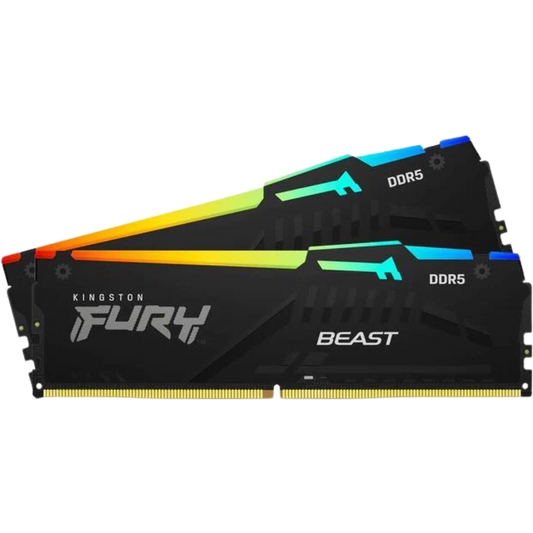 Kingston FURY Beast RGB 32 GB (2 x 16 GB) DDR5-5600 CL36 Memory