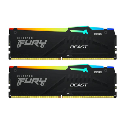 Kingston FURY Beast RGB 32 GB (2 x 16 GB) DDR5-5600 CL36 Memory